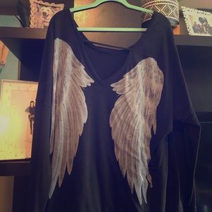 Long Sleeve Angel Wing Top